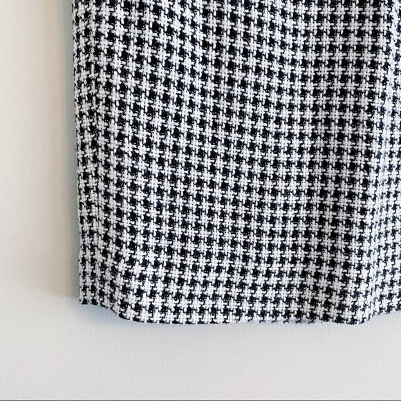 Jones New York houndstooth tweed pencil skirt size 10 Petite NEW - Picture 3 of 13